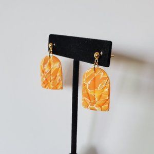 mini Polymer clay earrings handmade Lightweight Hypoallergenic 1.25"